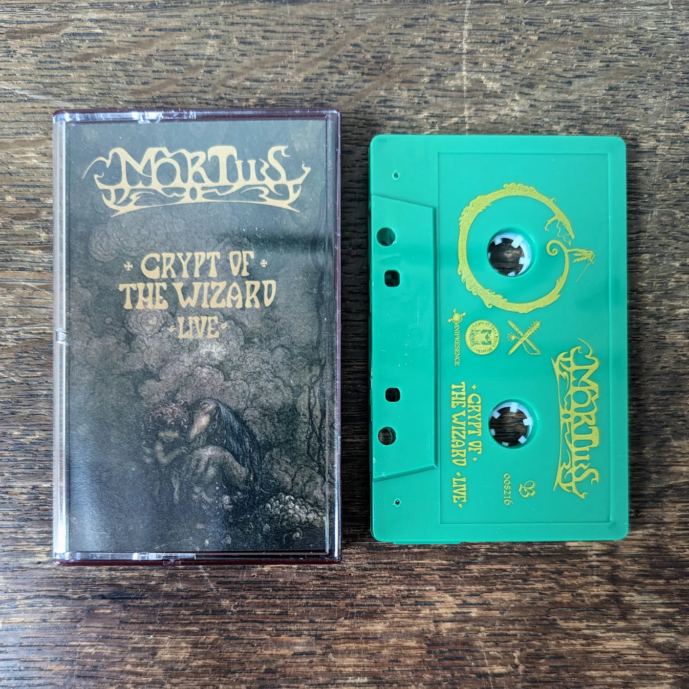 MORTIIS "Crypt of the Wizard (Live)" cassette tape