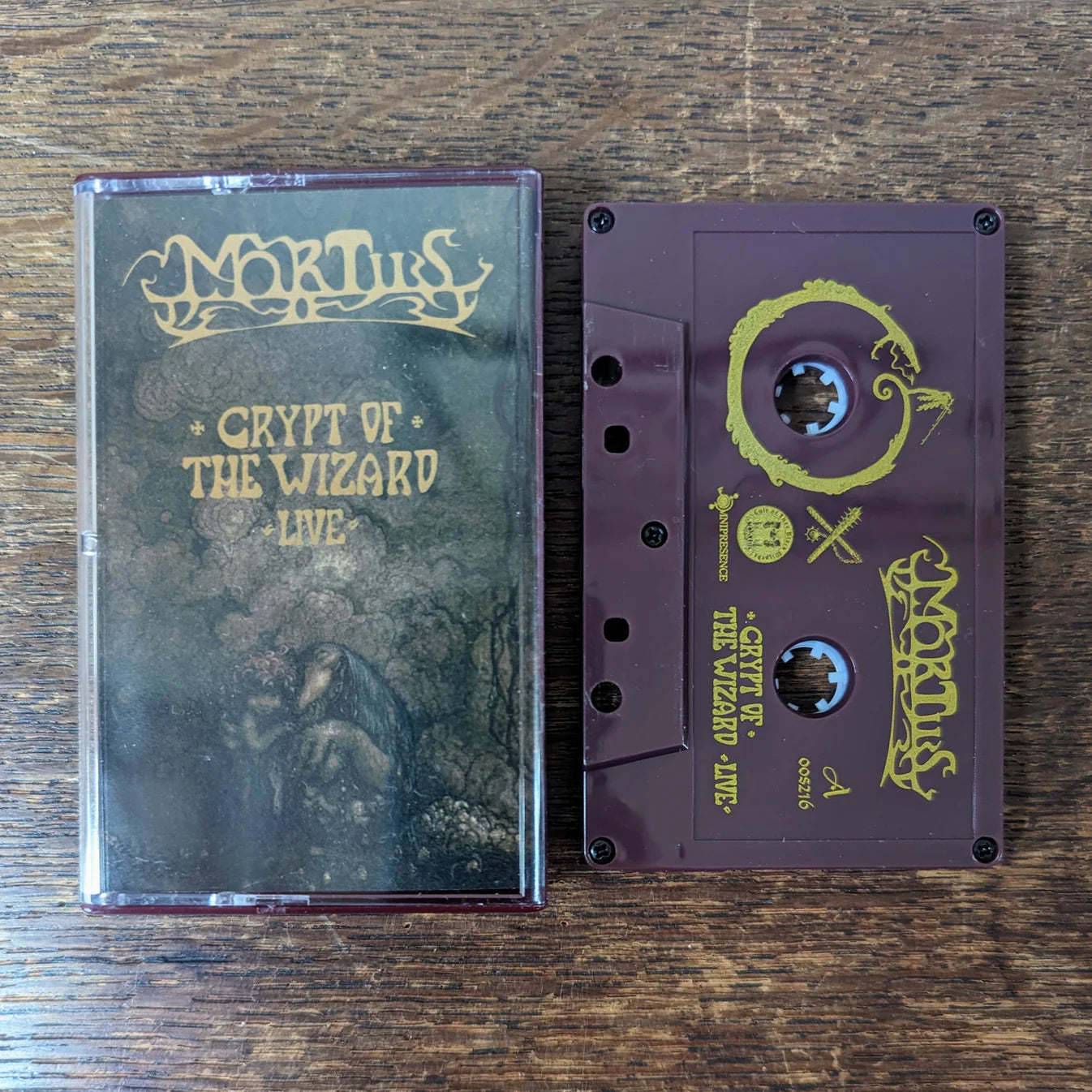 MORTIIS "Crypt of the Wizard (Live)" cassette tape